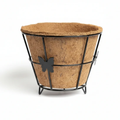 Coir Pots with Metal Holder